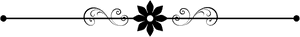 Flower Line Png - Clip Art Page Break, Transparent Png PNG with transparent background