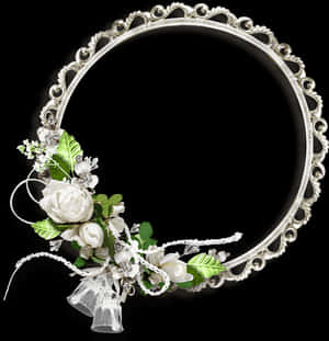 Elegant_ Floral_ Frame_ Design PNG image with transparent background