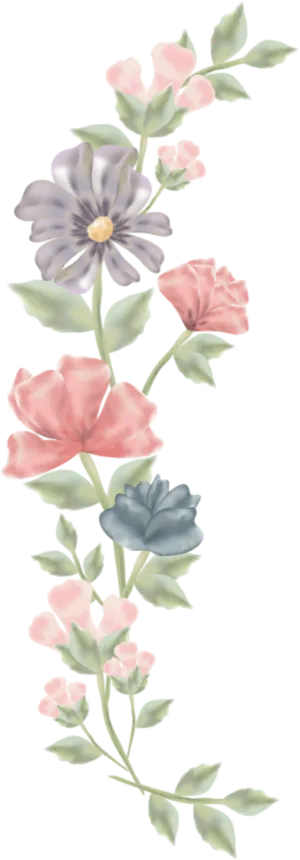 Elegant_ Floral_ Vector_ Artwork PNG Image