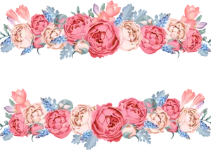 Elegant Floral Vector Banner PNG Image