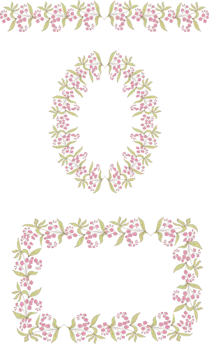 Elegant Floral Vector Design PNG Image