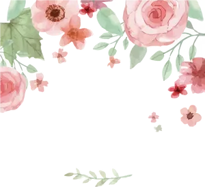 Elegant Floral Vector Design PNG Image