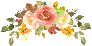 Elegant_ Floral_ Watercolor_ Arrangement PNG Image