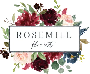 Elegant Florist Logo Design PNG Image