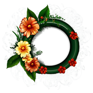 Elegant Flower Frame PNG 99 PNG image with transparent background