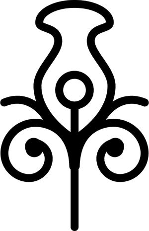 Floral Design Of One Flower - Flower Design Outline Png, Transparent Png PNG image with transparent background
