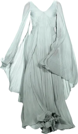 Elegant Flowing Gown PNG Image