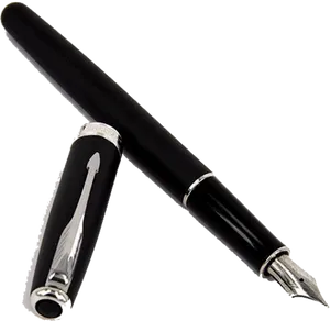 Elegant Fountain Pen PNG Image