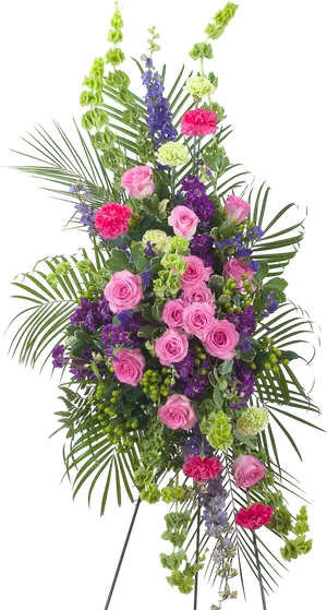 Elegant_ Funeral_ Floral_ Tribute.png PNG Image