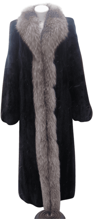 Black Mink Coat 1950, HD Png Download PNG image with transparent background