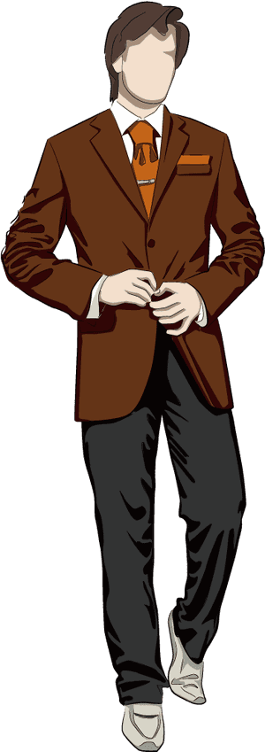 Elegant Gentlemanin Suit PNG image with transparent background