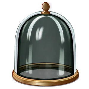 Elegant Glass Dome Cloche Png Gfu29 PNG Image