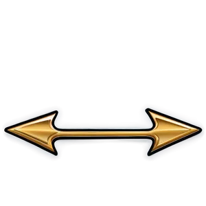 Elegant Gold Arrow Design Png Uiy PNG Image