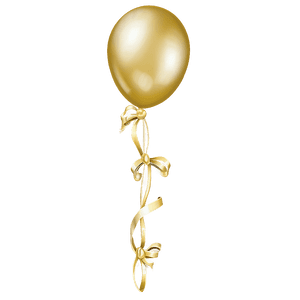 Elegant Gold Balloon PNG gov PNG