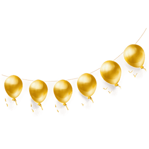 Elegant Gold Balloon PNG rov94 PNG