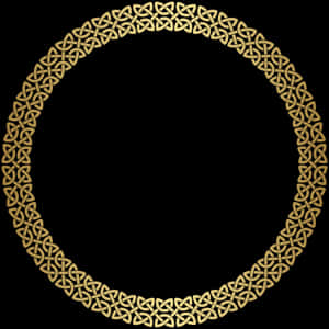 Elegant Gold Celtic Frame PNG