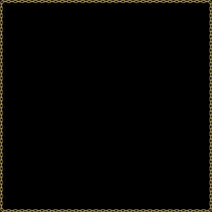 Elegant Gold Chain Border Design PNG