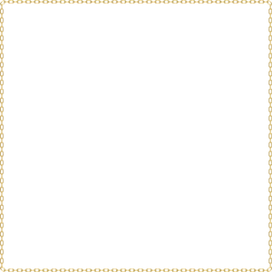 Elegant Gold Chain Border Design PNG Image