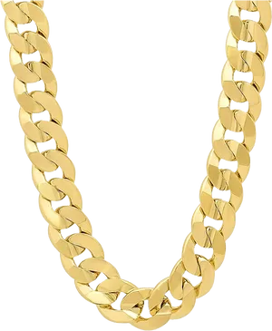 Elegant Gold Chain Design PNG Image