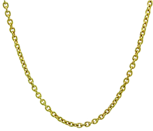 Elegant Gold Chain Necklace PNG Image