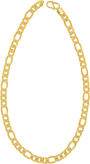 Elegant Gold Chain Necklace PNG Image