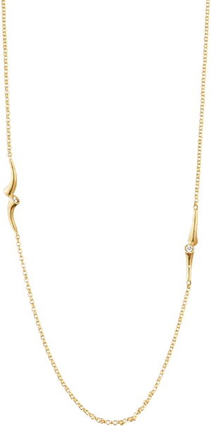 Elegant Gold Chainwith Diamond Accents.jpg PNG Image