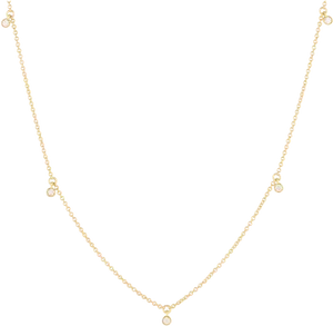 Elegant Gold Chainwith Diamond Pendants PNG Image