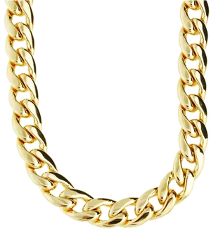 Elegant Gold Chainwith Diamonds PNG Image