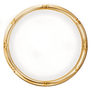 Elegant Gold Circle Frame PNG xol PNG