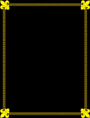 Elegant Gold Frame Design PNG