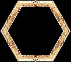 Elegant Gold Frame Design PNG