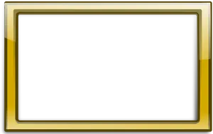 Elegant Gold Frameon Black Background PNG Image