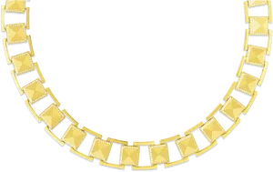 Elegant Gold Necklace Design PNG Image