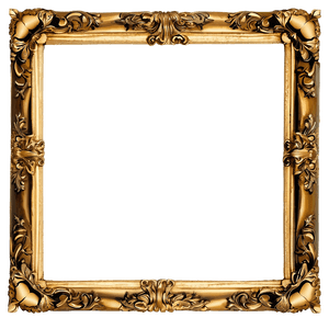 Elegant Gold Picture Frame PNG 7 PNG