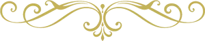 Elegant Gold Scroll Divider PNG Image