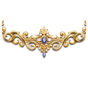 Elegant Gold Trim Png Gqe PNG Image