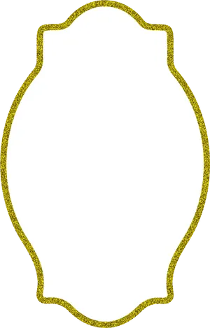 Elegant Gold Trimmed Frame PNG Image