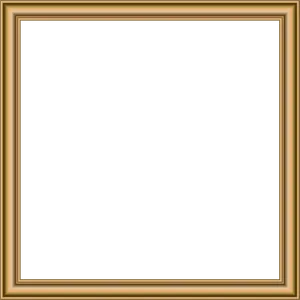 Elegant Golden Border Frame PNG Image