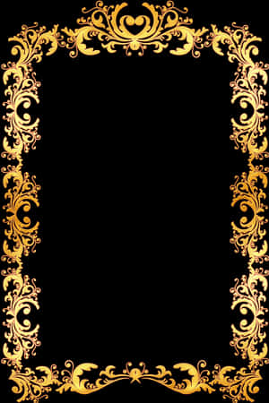 Golden Vintage Frame Png, Transparent Png PNG image with transparent background