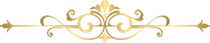 Elegant Golden Flourish Divider PNG Image