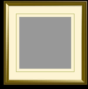 Golden Picture Frame For Square Images Clip Arts - Picture Frame, HD Png Download PNG image with transparent background