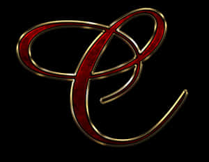 Elegant Golden Letter E Design PNG image with transparent background