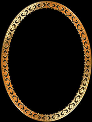 Golden Photo Frame Png Transparent Image - Golden Oval Frame Png, Png Download PNG image with transparent background