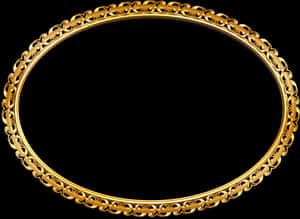 Oval Golden Frame Png, Transparent Png PNG image with transparent background