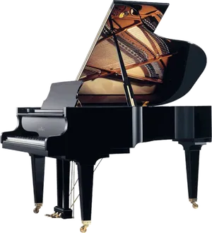 Elegant Grand Piano PNG Image