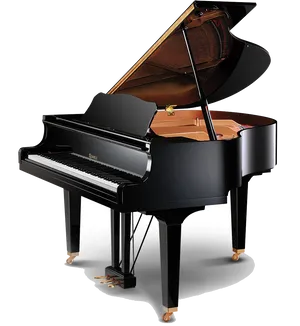 Elegant Grand Piano PNG Image