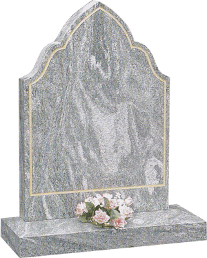 Elegant Gravestonewith Flowers.png PNG image with transparent background
