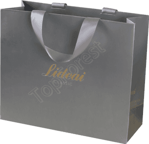 Ribbon Shopping Bag - Shopping Bag With Ribbon Handle, HD Png Download PNG