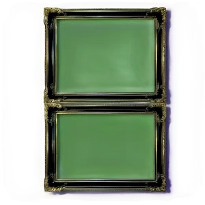 Elegant Green Frame Png Bhm PNG Image