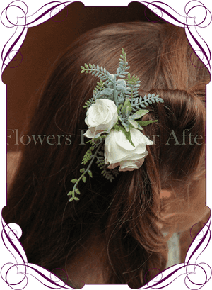 Silk Artificial Boho Rustic Wedding Hair Floral Comb - Corsage And Boutonniere Melbourne, HD Png Download PNG image with transparent background